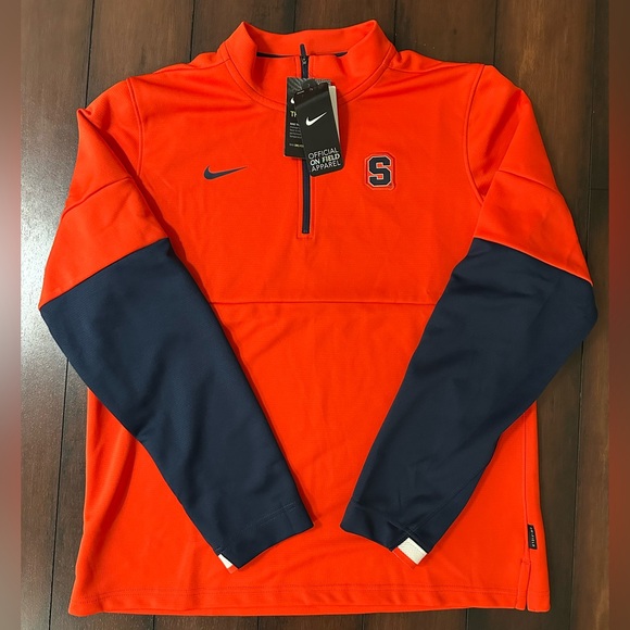 Nike Other - RARE NWT Nike Syracuse Orange Men’s Quarter Zip Pullover Size M